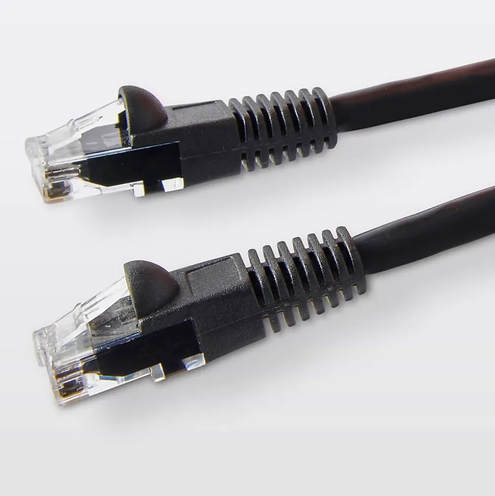 Câble RJ45 Mâle / Mâle Catégorie 5E noir Blyss, 1 m