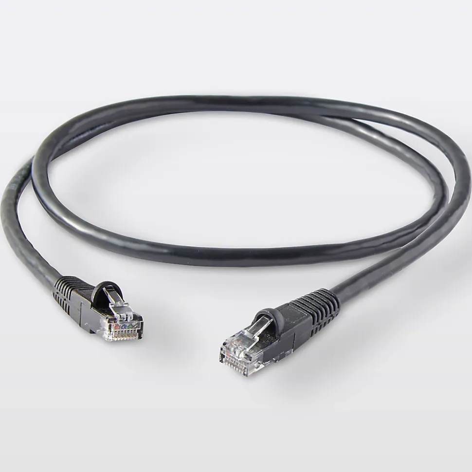 Câble RJ45 Mâle / Mâle Catégorie 5E noir Blyss, 1 m
