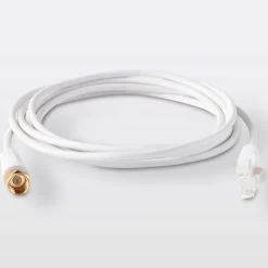 Câble RJ45 type F Mâle / Mâle blanc Blyss Or, 1.5 m