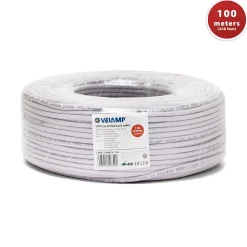 Câble réseau CAT5E UTP 100mt en bobine, certifié CPR