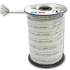 Câble réseau type Ethernet plat blanc 25 mètres spécial ADSL/ADSL2+ 4 paires - Extel - 408285