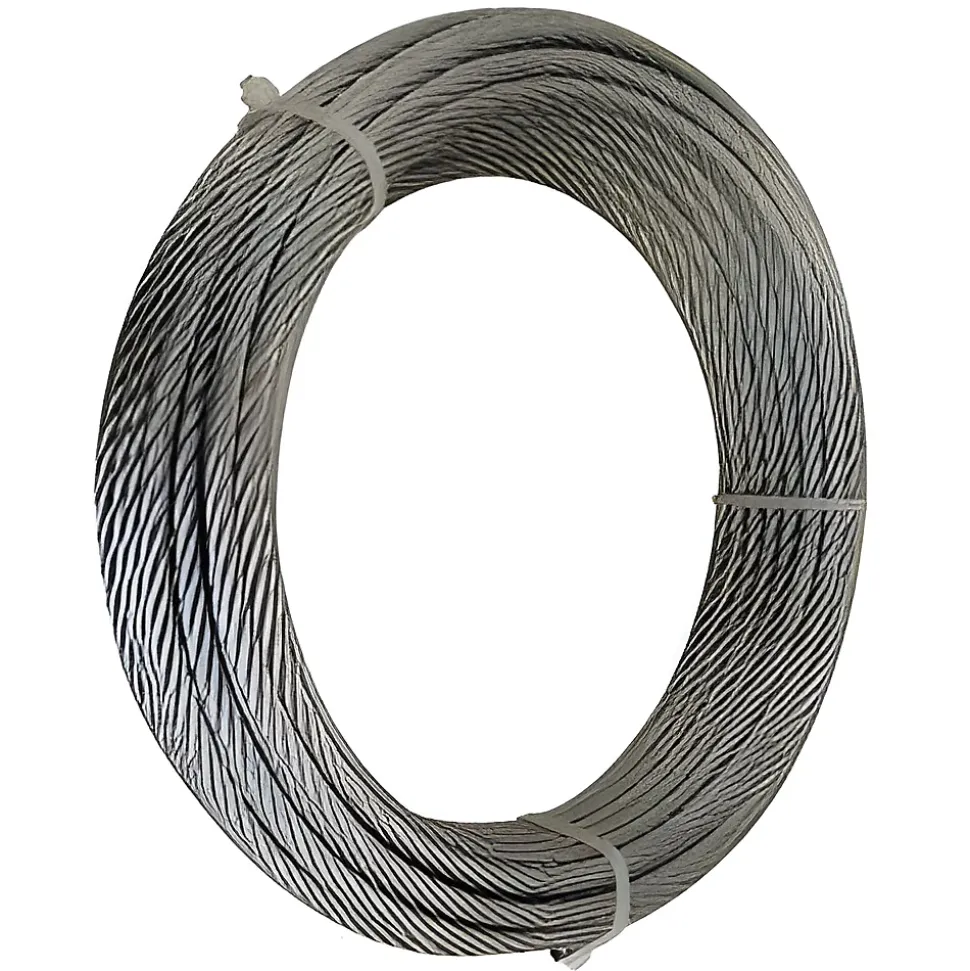 Câble souple diam. 5 mm - torons 7 x 7 - 25 mètres - Inox 316