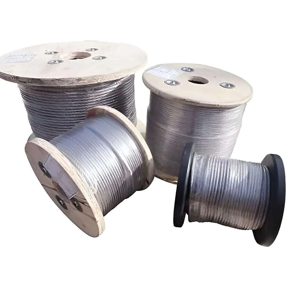 Câble souple diam. 5 mm - torons 7 x 7 - 50 mètres - Inox 316