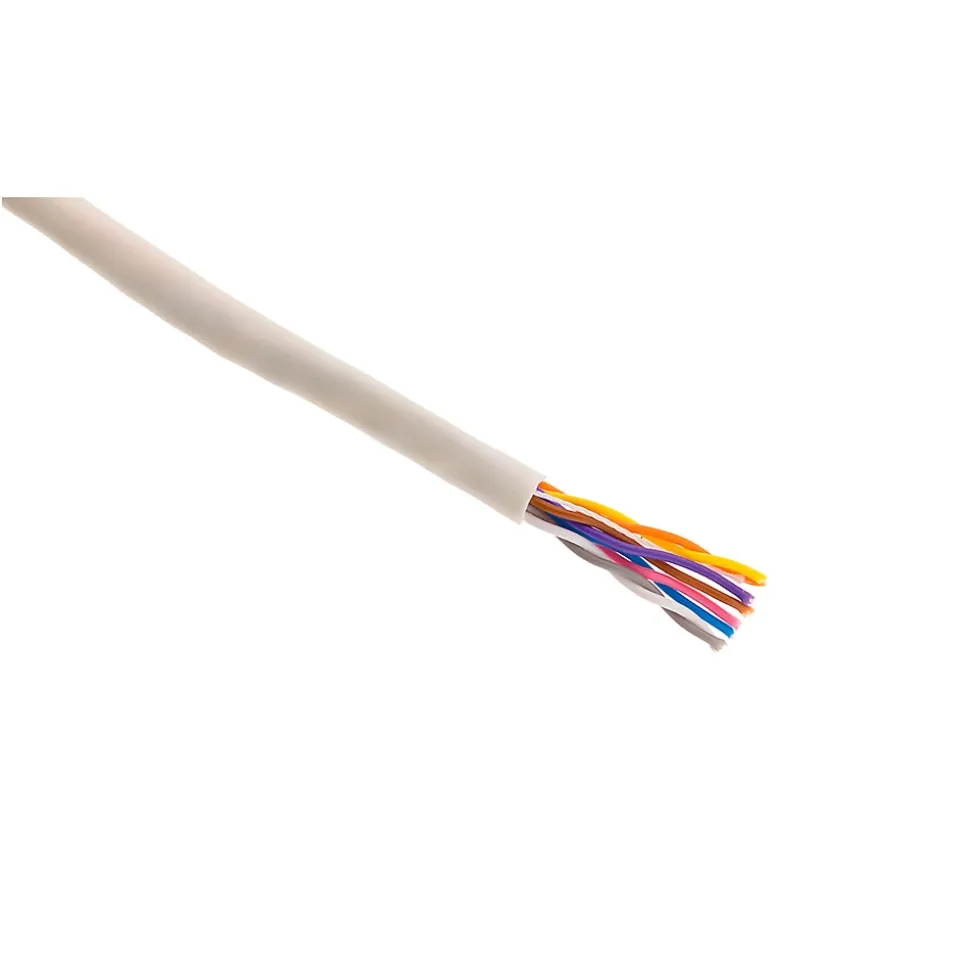 Câble téléphone PTT 298 4 paires 0,6mm² ivoire 15m Zenitech