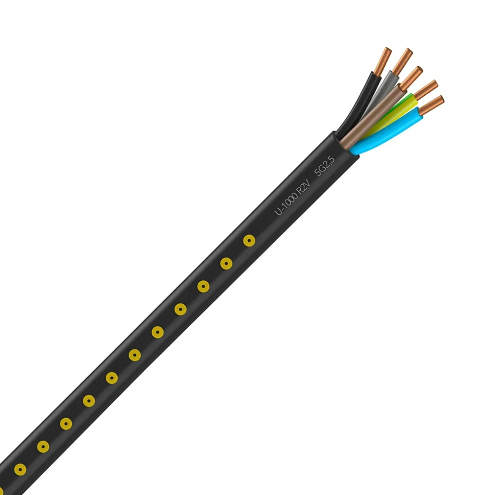 Câble U-1000 R2V 5G 2.5C 50 m Nexans