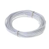 Câble 2X0,75 mm² H03VVH2F blanc couronne 5m