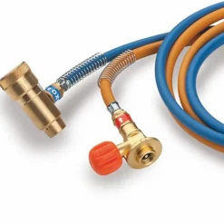 Chalumeau Bi-Gaz Oxygene Propane Tuyau 1.5 m Connection M10 Soudo brasure KEMPER