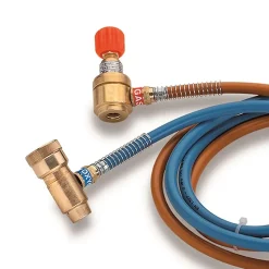Chalumeau Bi-Gaz Oxygène M10 et Gaz Butane Propane Tuyaux 1.5 m KEMPER