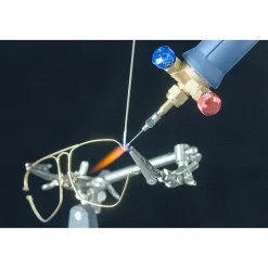 Chalumeau Bi-Gaz Oxygène Propane Pro 3300-C : Kit Complet Soudage & Brasage, Coupe Acier 5 mm, Détendeurs, Manomètres KEMPER