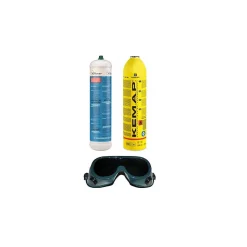 Chalumeau Bi-Gaz Oxygène Propane Pro 3300-C : Kit Complet Soudage & Brasage, Coupe Acier 5 mm, Détendeurs, Manomètres KEMPER