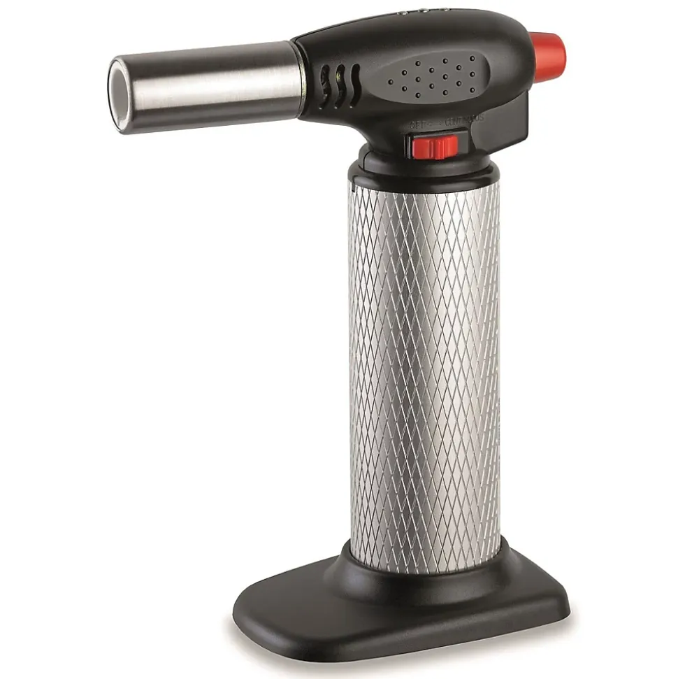 Chalumeau de cuisine Professionnel à gaz Torche gaz rechargeable Utilisation 360 degrés Allumage piezo KEMPER