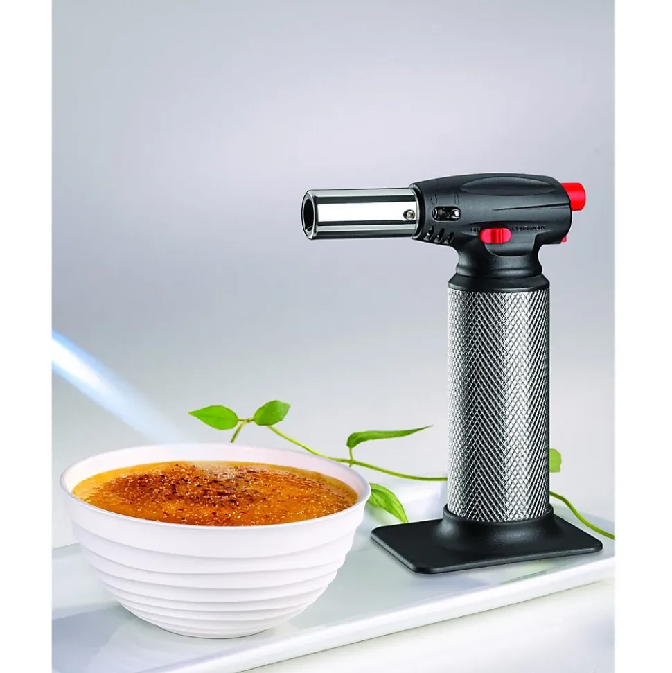 Chalumeau de cuisine Professionnel à gaz Torche gaz rechargeable Utilisation 360 degrés Allumage piezo KEMPER