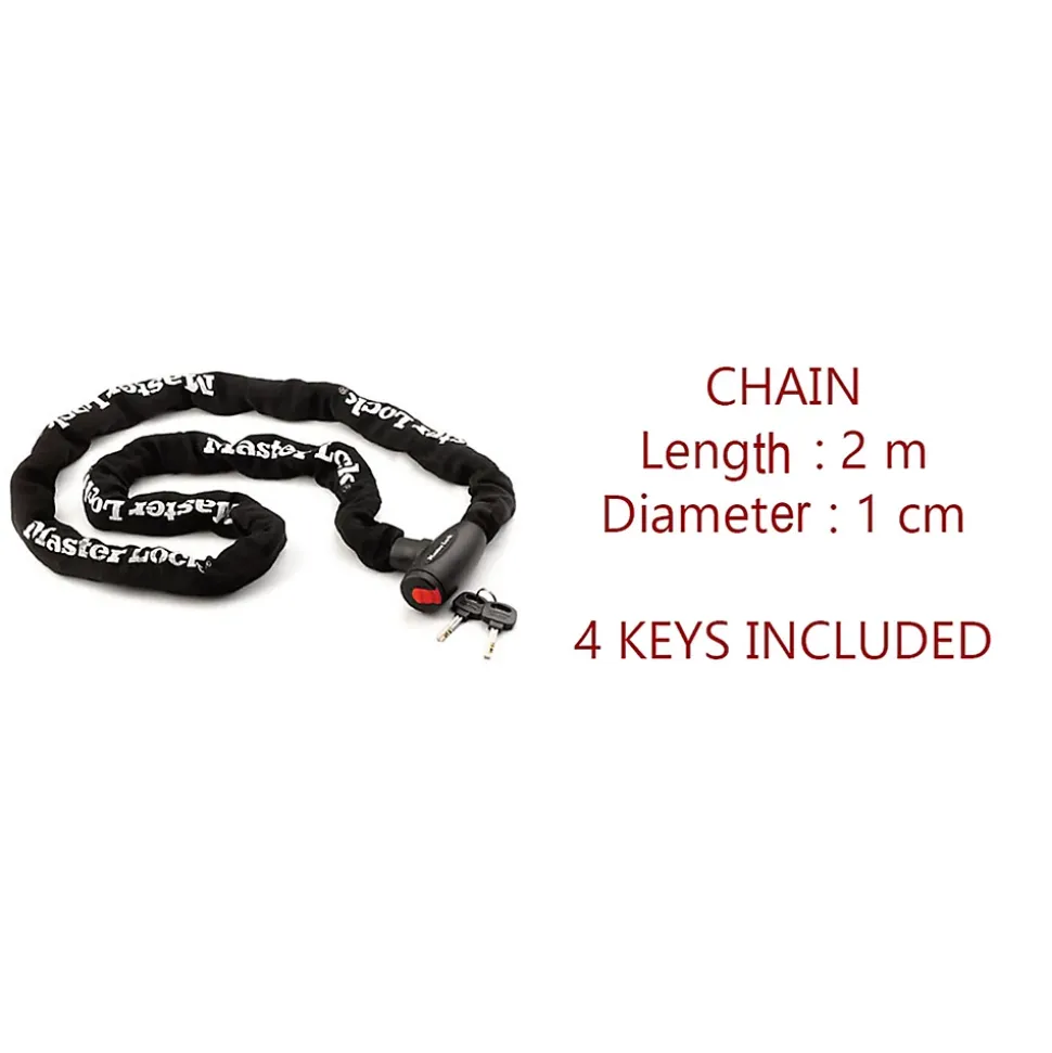 Chaîne antivol Master Lock 8292EURDPS Noir 200 cm
