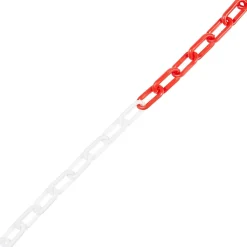 Chaîne de signalisation rouge et blanche ø8 mm, 10 m