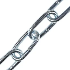 Chaîne maille longue Diall ø8 mm, vendue au mètre linéaire