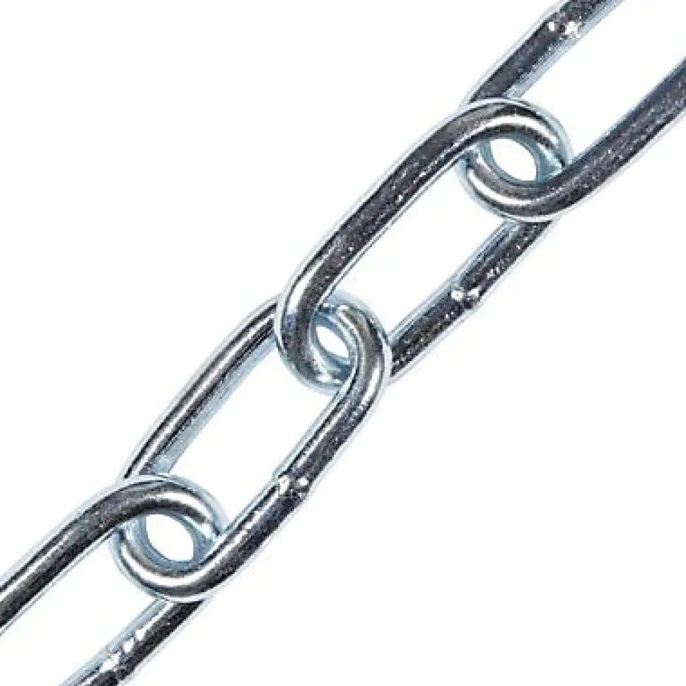 Chaîne maille longue Diall ø8 mm, vendue au mètre linéaire