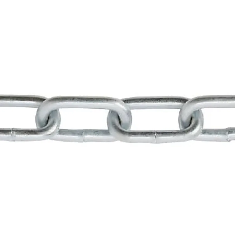 Chaîne maille longue Diall ø4 mm, vendue au mètre linéaire