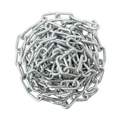 Chaîne maille longue Diall ø4 mm, vendue au mètre linéaire