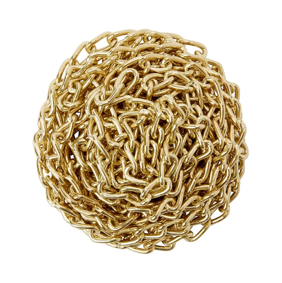 Chaîne non soudée nouée en acier laitonée Diall ø2 mm, 2.5 m
