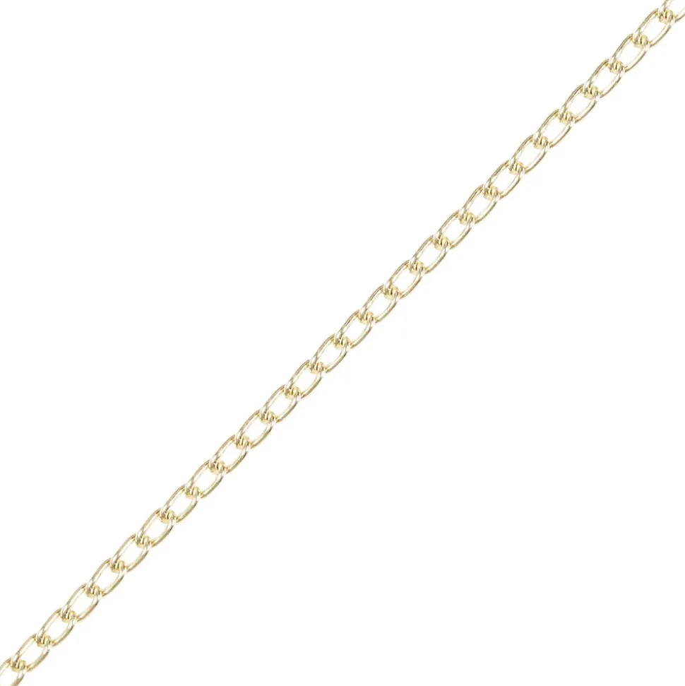 Chaîne non soudée nouée en acier laitonée Diall ø2 mm, 2.5 m