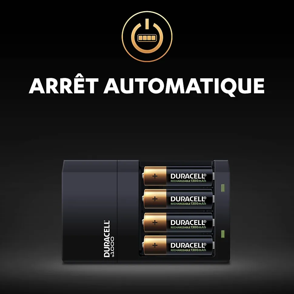 Chargeur de pile Duracell AA / AAA + 4 piles (2xAA + 2xAAA)