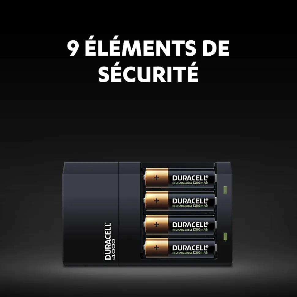 Chargeur de pile Duracell AA / AAA + 4 piles (2xAA + 2xAAA)