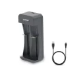 Chargeur rapide à 2 canaux pour batteries lithium-ion