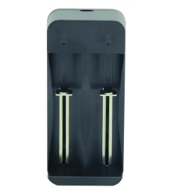 Chargeur rapide à 2 canaux pour batteries lithium-ion