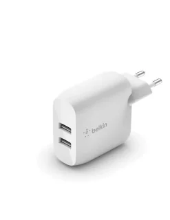 Chargeur secteur Boost Charge 2 USBA 2x 12W Belkin blanc