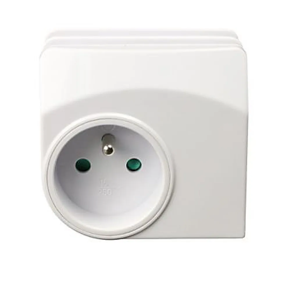 Chargeur universel 2 USB 1 prise 2 ports + Terre 16A Enexo