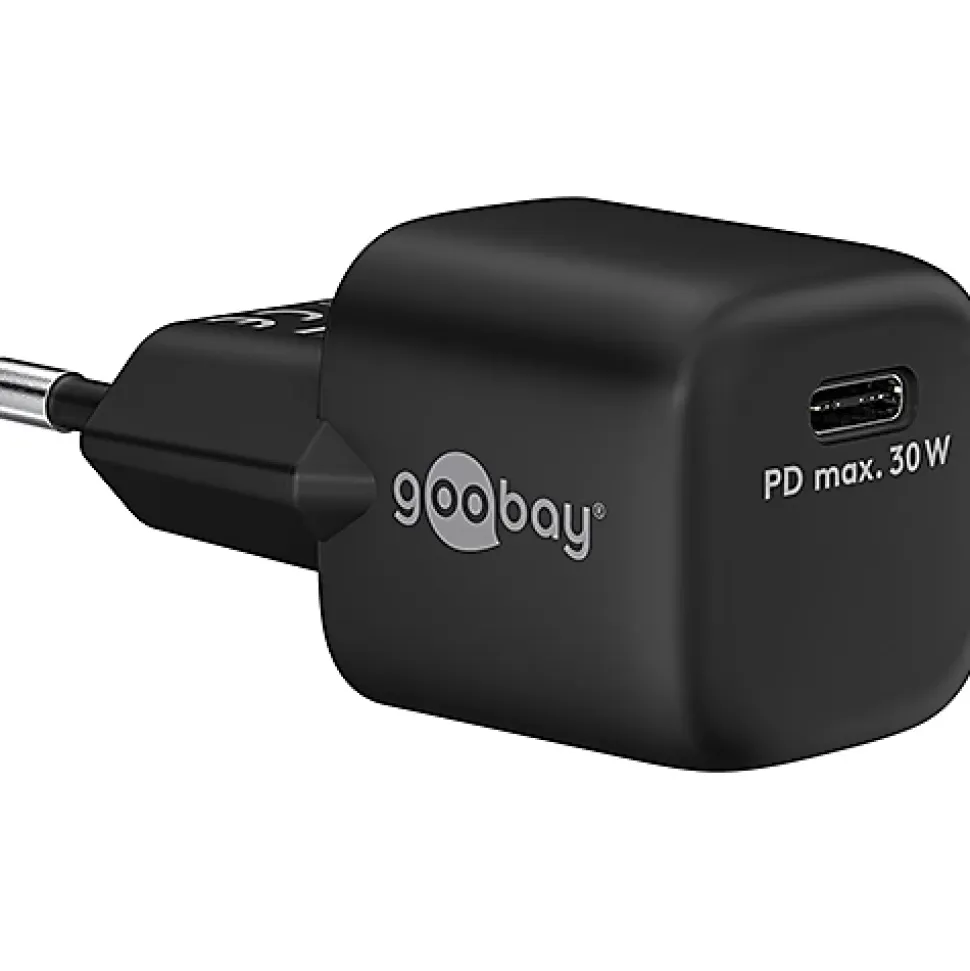 Chargeur USB-C GaN 30W rapide GOOBAY