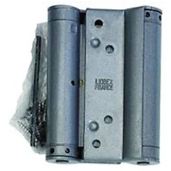 Charnière double action acier époxy gris Afbat 75 mm