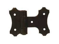 Charnière intermédiaire broche sertie - acier noir