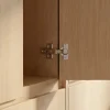 Charnière invisible tourillon acier nickelé pour porte à demi-recouvrement Diall Ø35 mm 110°, lot de 2
