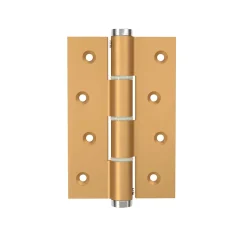 Charnière simple action à ressort, 120X40 mm, en aluminium anodisée or, pour porte de 40 mm