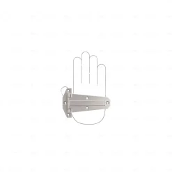 Charnières et accessoires en zamac Diamètre 124 x 25 Nickel millésimé