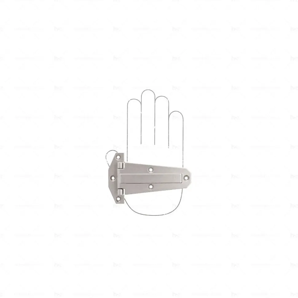 Charnières et accessoires en zamac Diamètre 124 x 25 Nickel millésimé