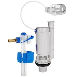 Chasse d'eau + robinet flotteur laiton Fluidmaster SE 3/8 - 2", Bouton poussoir + câble