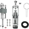 Chasse d'eau + robinet flotteur bas Flomasta, double bouton poussoir + étrier