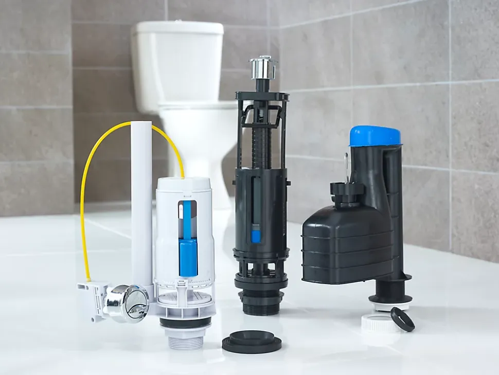 Chasse d'eau Flomasta - 2", Double bouton poussoir + tige