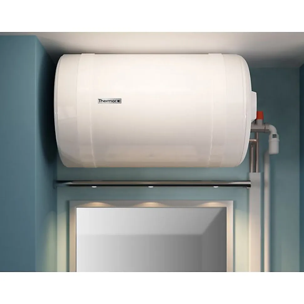 Chauffe eau électrique Blindé Horizontal raccordement latéral - Monophasé - 150l - 2000W - Horizontal mural - Diamètre : 513 - Ha