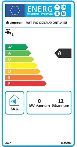 Chauffe-eau gaz instantané Ariston Fast Evo X 14 - gaz naturel
