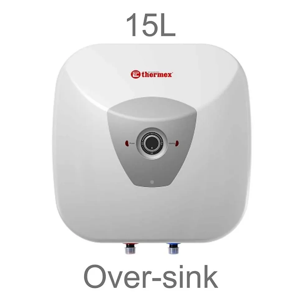 Chauffe-eau électrique HIT PRO 15L Thermex, Installation au-dessus de l'évier arrivées d'eau en bas