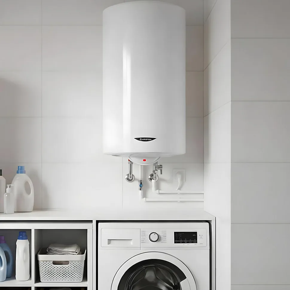 Chauffe-eau électrique stéatite Ariston Stileos 200L à fixer au mur