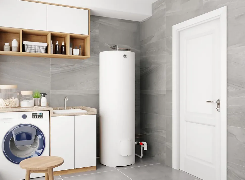 Chauffe-eau électrique STEATIS (300L) - Hauteur: 1,78 m - Capacité 300 L - Blanc - Classe énergétique : C