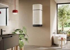 Chauffe-eau électrique thermodynamique connecté anode magnésium Ariston Nuos Plus S2 110L 3 personnes blanc