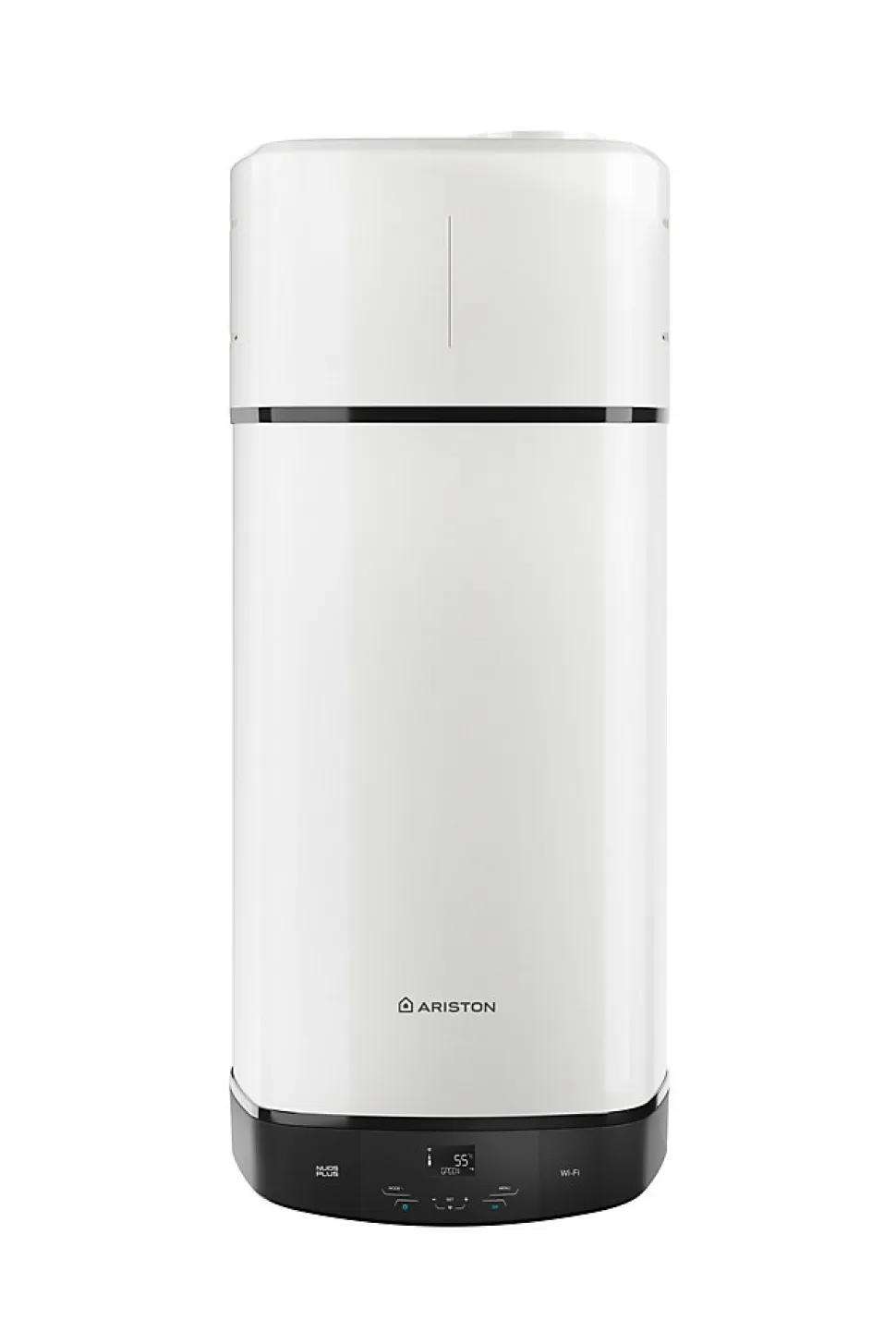 Chauffe-eau électrique thermodynamique connecté anode magnésium Ariston Nuos Plus S2 150L 4 personnes blanc