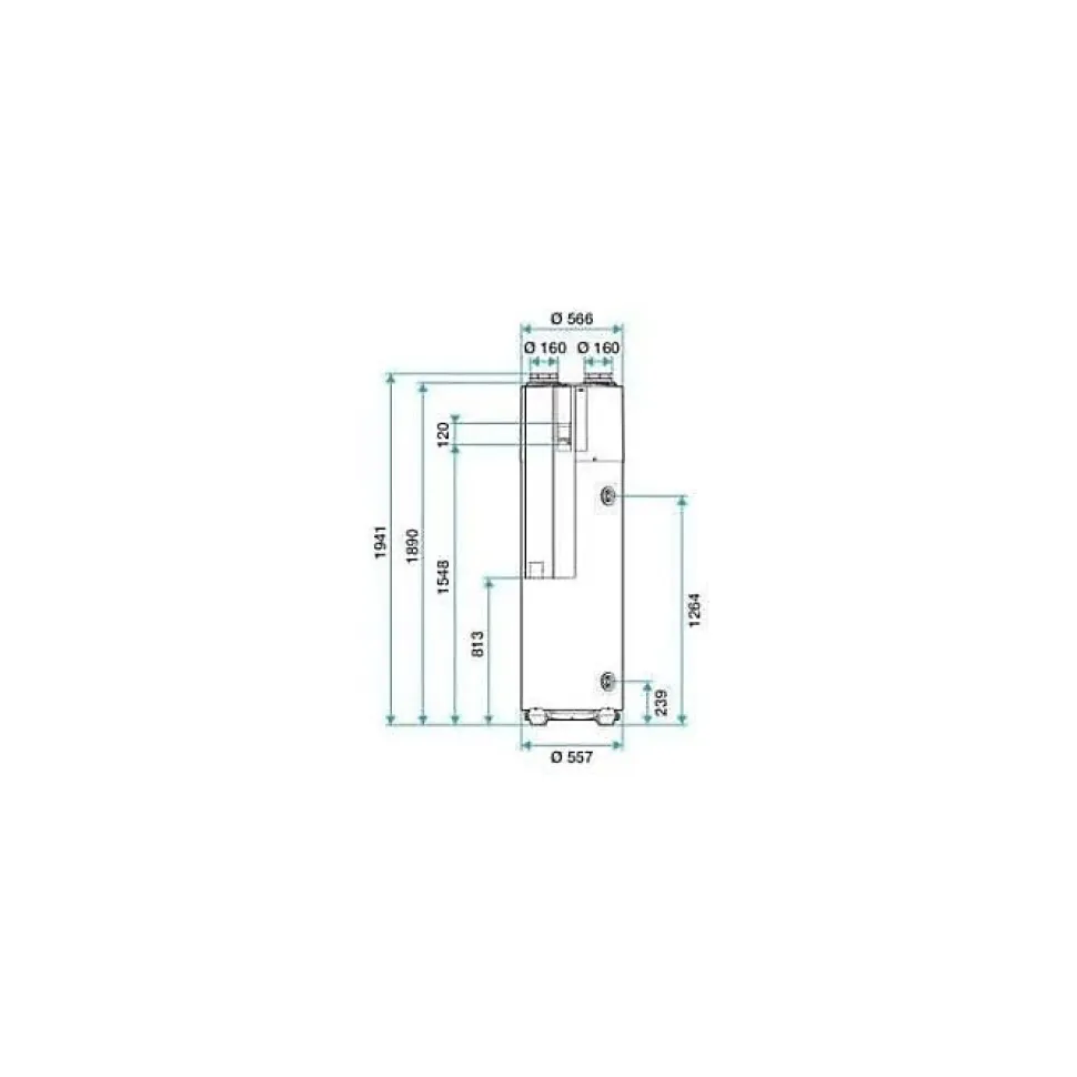 Chauffe-eau thermodynamique - Aldes - T.Flow Hygro Connecté - 11023384