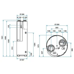 Chauffe-eau Thermodynamique T.Flow Hygro+
