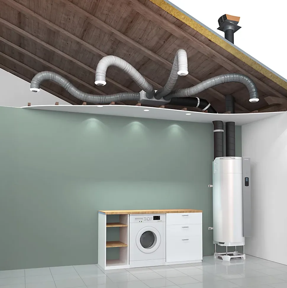 Chauffe-eau thermodynamique AQUACOSY EVOLUTION 100L Avec ventilateur - ATLANTIC - 350201